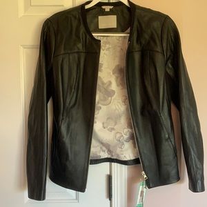 Black leather jacket from Soia and Kyo